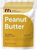 Micro Ingredients Pure Peanut Butter Powder, 4 lb | Made from Fresh Roasted Peanuts | No Added Sugar or Salt | 10g Plant-Based Protein 10% DV, 88% Less Fat | 107 Servings | Non GMO