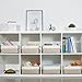 Bidtakay Small Baskets Fabric Storage [6 Pack] Beige Storage Bins 11.8 X 7.8 X 5 Inches Empty Gift Basket Decorative Storage Baskets for Shelves, Baby Clothes Storage, Bathroom(White&Beige)