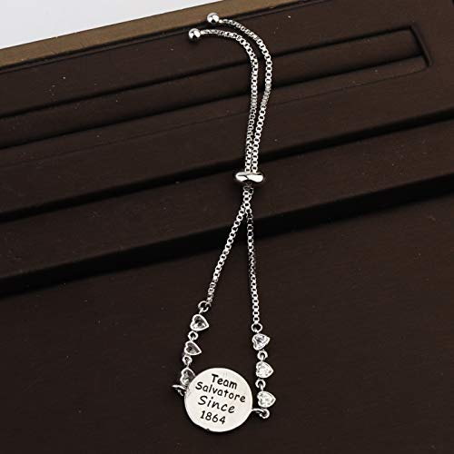 Image of CENWA Team Damon /Stefan /Salvatore Since 1864 Adjustable Bracelet Vampire Fandom Gift Idea