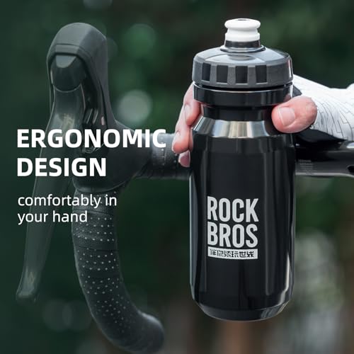 Botella para bicicleta ROCKBROS sin BPA, exprimible, 20 onzas miniatura 3