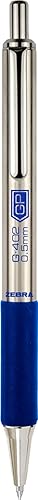 Miniatura 3 de Zebra Pen G-402 Bolígrafo de gel retráctil, barril de acero inoxidable, punta fina, 0.020 in, tinta azul, paquete de 12 (49920)