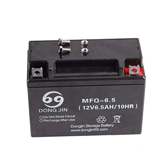 ZARKO 1PC 12V 6.5Ah SLA AGM Battery MFQ-6.5 for Scooter Mini Bike Generator Quad Buggy Golf Cart Go Kart Motorcycle