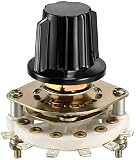 XYWHPGV 1P5T 1 Pole 5 Position 1 Deck Band Channel Rotary Switch Selector con manopola K(06cdc 93d59 fe5b0 cb 96423 29cc9