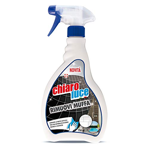 NovitĂ Chiaro Luce Antimuffa per muri interni spray, Efficace contro le muffe che si formano sia in ambienti interni che in quelli esterni. Flacone da 750ml.