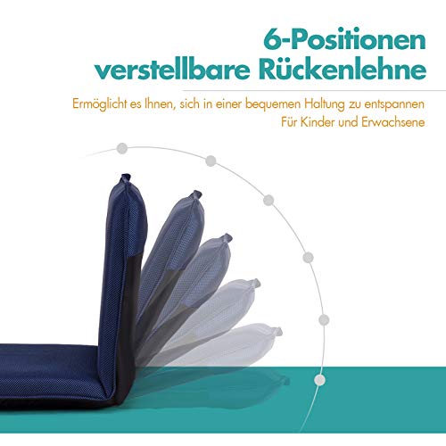 Bodenstuhl Costway – 6-stufig verstellbarer Bodensessel
