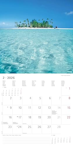 Alpha Edition - Summer Dreams Kalender 2026 – Wandkalender & Bildkalender 30x30 cm (30x60 cm geöffnet) mit traumhaften Strand- und Meeresmotiven, für Urlaubsfans & Reiseliebhaber