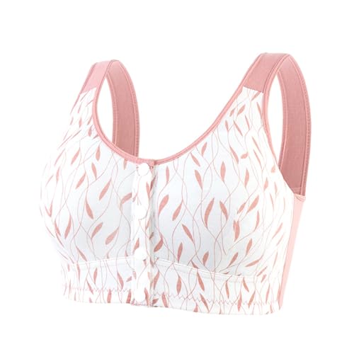 Soutien-gorge Confort Femme à Fermeture Frontale - Sans Armatures, En Coton, Dos Nu, Pour Les Femmes âgées Ou Recherche De Confort