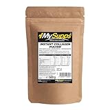 My Supps Instant Collagen Pulver 500g Hydrolysiertes Kollagen Typ 1 | 90% Proteingehalt | Geschmacksneutral & ohne Zusatzstoffe | Laborgeprüft & Made in Germany