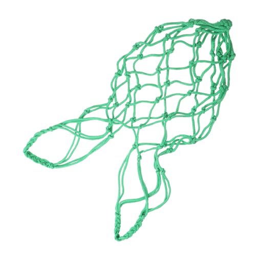 ifundom Livestock Feeding Mesh Bag Chicken Feeder Net Bag Supplies Rope Slow Feeder Hang Horse Bag Portable Net Convenient Vegetable Horse Feeding Net Storage Food Produce Nylon Mesh Green