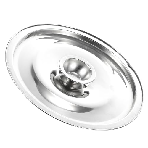TOYANDONA Couvercle en Acier Inoxydable 22 Cm pour Casserole à Huile, Couvercle Métallique Réutilisable pour Ustensiles Cuisine, Accessoire Pratique pour Cuisson et Assaisonnement