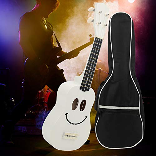 Ukulélé pour débutants 4 cordes 21 pouces Smiley pour débutants Chiffon de nettoyage Instrument Ukulélé - Les Beatles, Paul McCartney, John Lennon, RIngo Starr, George Harrison Ukulélé pour débutants 4 cordes 21 pouces Smiley pour débutants Chiffon de nettoyage Instrument Ukulélé – Image 3