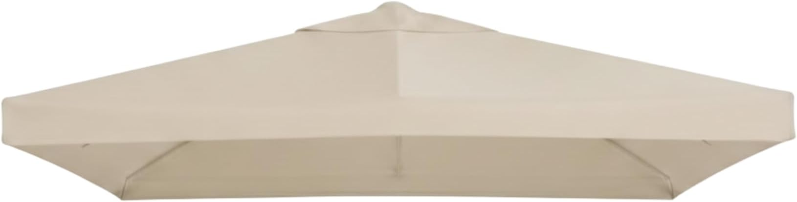 Garden Winds Universal 10’ x 10’ Single-Tier Replacement Gazebo Canopy – Beige, RipLock 350 Polyester, UV & Water Resistant