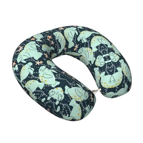 Almohada espuma viscoelástica tamaño único cuello U miniatura 2