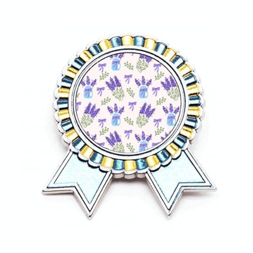 Broche lavande de qualité supérieure en métal M pour ornements d'art
