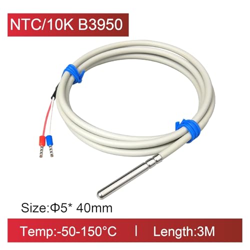Sensor NTC 10K 3M impermeable de acero inoxidable para temperatura 2