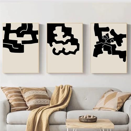 Affiche Eduardo Chillida 40x50 cm, tableau géométrique minimaliste pour décoration murale salon