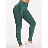 HIGORUN Women Seamless Leggings Smile Contour High Waist Workout Gym Yoga Pants Green L