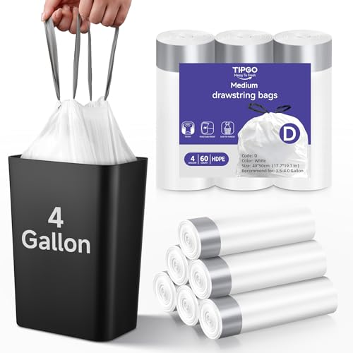 Caneca de basura 4 galones con bolsa de cordón miniatura 2