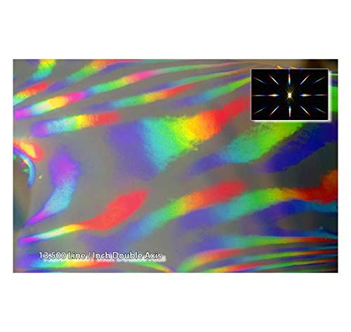 auto refraction - 13,500 Lines/inch Diffraction Grating Sheet - Double Axis [5 Feet x 6 Inch Roll]