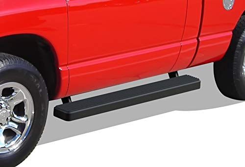 Estribos negros de acero inoxidable 5 pulgadas para Dodge Ram miniatura 4