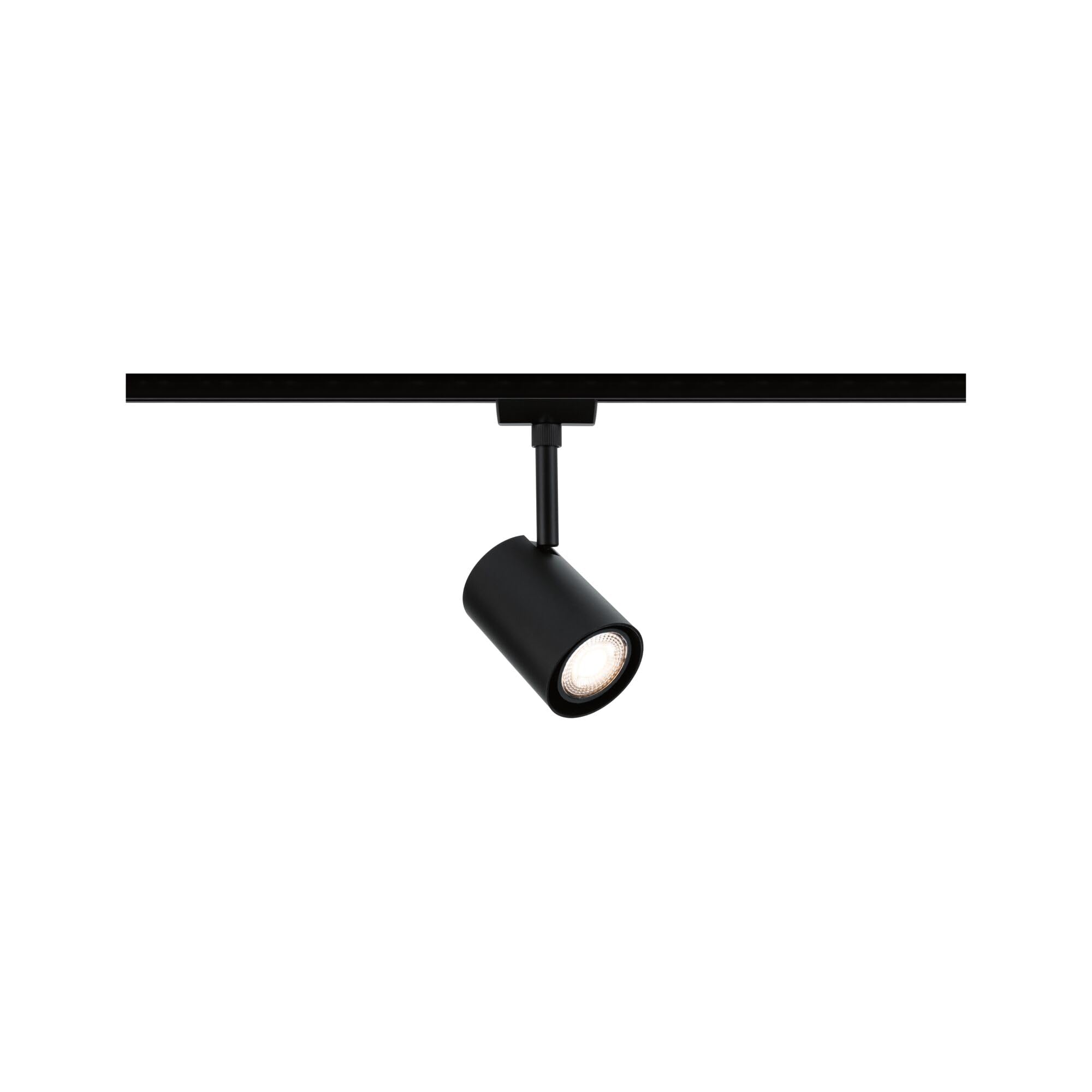 Paulmann 95633 URail Spot sur rail Luxe GU10 max. 10 W, dimmable, 230 V, noir mat, système de rails libre choix de l'ampoule
