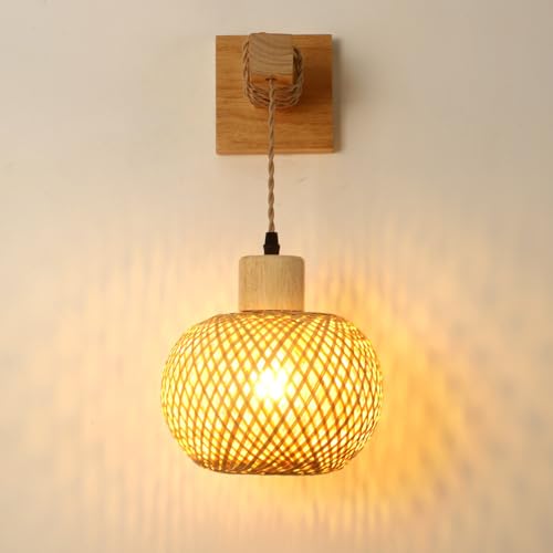 Aplique de pared E27 con interruptor para iluminar sin hacer obras 4