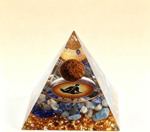 Premium Orgone Pyramid with Healing Crystals - Energy Generator f...