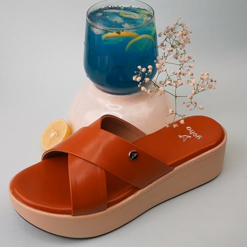 Image of YOHO Comfortable Wedges For Women | Latex Cushioning | Stylish & All Purpose | Vibrant Color | Travel Friendly | Modern Design