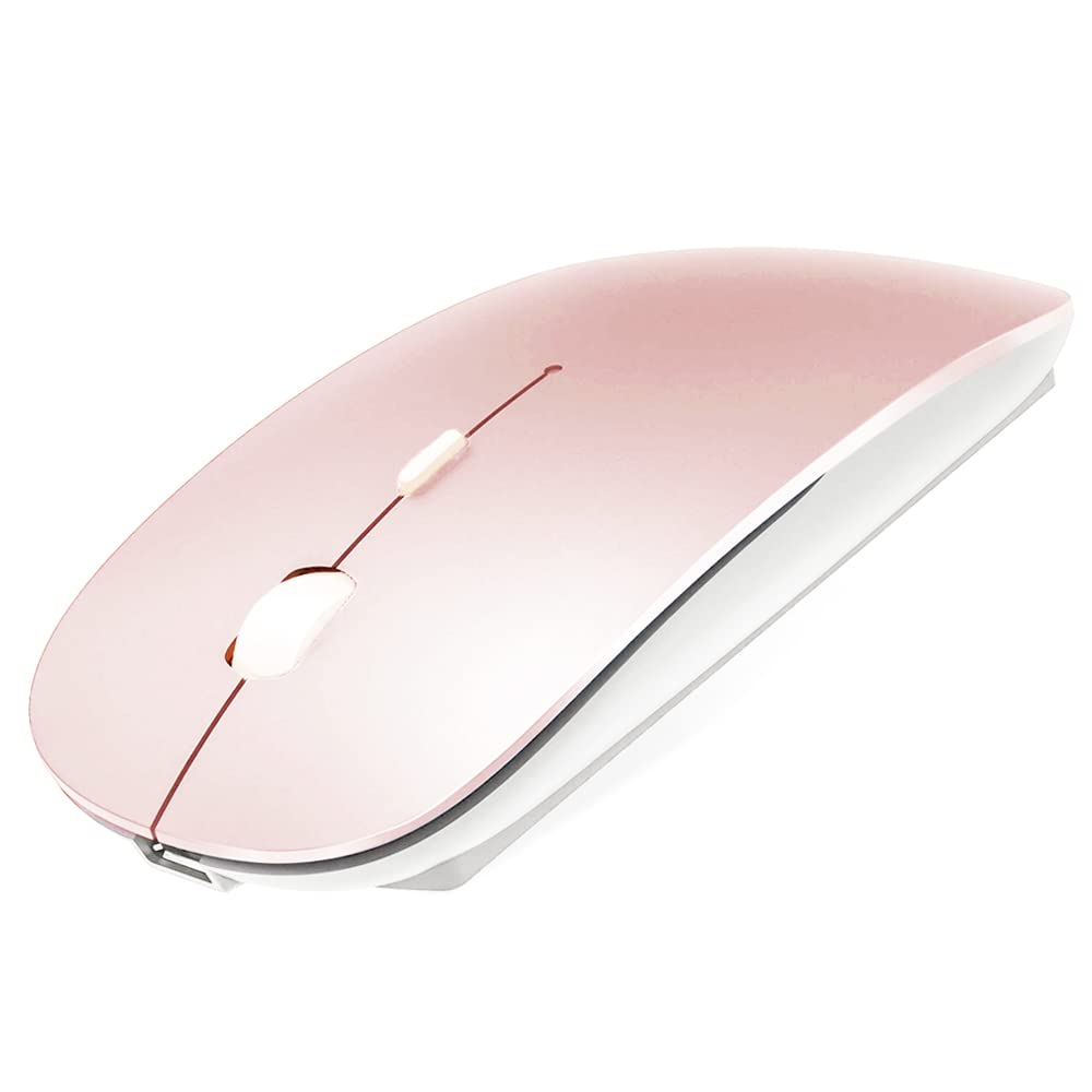 Bluetooth Mouse for MacBook pro/MacBook air/iPad/Laptop/iMac/pc, Wireless Mouse for MacBook pro MacBook Air/iMac/Laptop/Notebook/pc (BT/Pink)