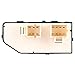 Power Window Switch Front Left Driver Side Replacement fit for 2004-2005 for Chevrolet Classic 1997-2003 for Chevrolet Malibu 1997-1999 for Oldsmobile Cutlass 227