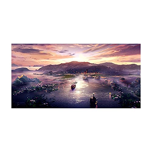 Peinture Strass Coucher de Soleil 40x100 : un kit créatif complet idéal à offrir en cadeau