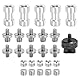 QUARKZMAN Kamera-Schraubenhalterung-Set, Doppelt-Gewindeschraube, 1/4-Zoll-Doppelschraube, 1/4 bis 3/8-Zoll-Schraube, Weibliche Schraube für Kamera, Stativschraubenadapter, Blitzlicht