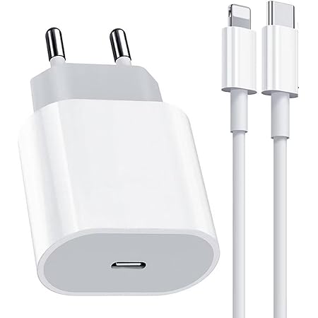 [Apple MFi Certified] iPhone schnellladegerät, 25W USB C Adapter and 1m Ladekabel Kabel für iPhone 14/14 Plus/14 Pro Max/13/13 Pro/12/12Mini/11/XS/SE/iPad,USB C Netzteil Stecker Power Adapter