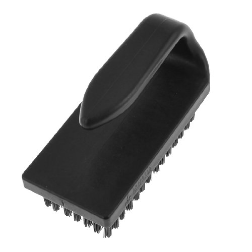 Aexit 9cm x Electrical equipment 4.3cm Bristle U Shaped Handle ESD Anti Static Brush Black