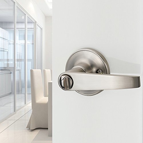 Manren MR802 Lever Keyed Entry Door Lever Handle Lock, Universal Door Knob Hardware thumb #4