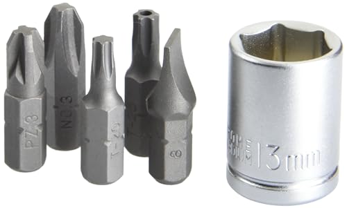 Stanley 1-13-907 Inserti, 25 Mm, Attacco 1/4" Con Portainserti Magnetico, Set Di 39 Pz + Chiave Portainserti - 5