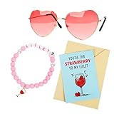 XIAZHDZ Lillet Geschenkset – Armband & Sonnenbrille mit exklusiver Karte – Stilvolles Accessoire-Set für Frauen & Lillet Fans – Perfektes Geschenkset für besondere Anlässe