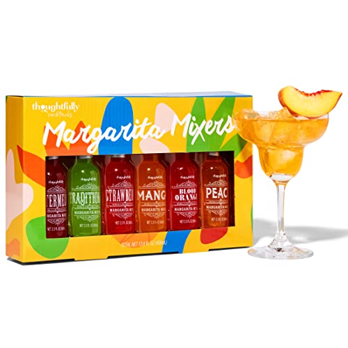 Thoughtfully Cocktails, Margarita Cocktail Mixer Gift Set, Vegan and Vegetarian,