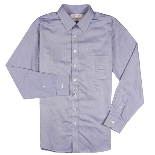 Gold Label Men's Slim Fit Non-Iron Point Collar Long Sleeve Dress Shirt with Pocket