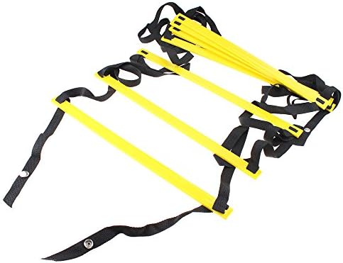 ALEONE Durable 8 rung Agility Ladder Speed Soccer Football Fitness Feet Training Yellow