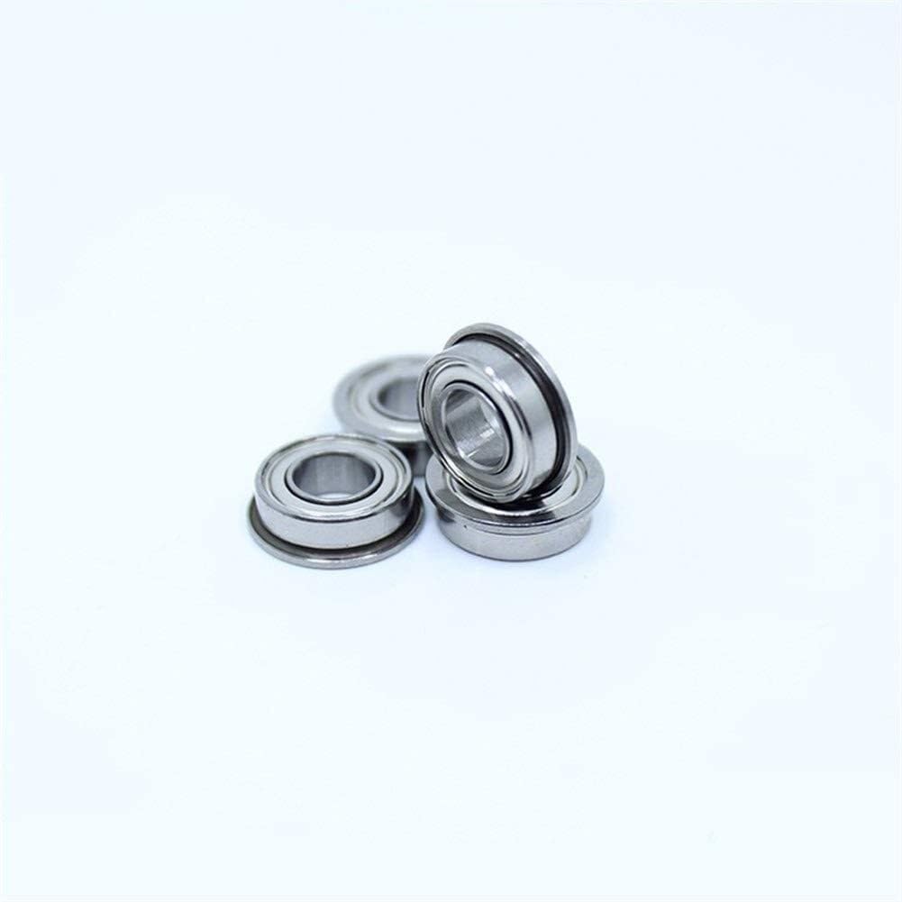 Rodamiento, TMP1105 Rodamientos de bolas con brida SMF63ZZ Rodamiento rígido 10PCS SMF63 Z ZZ bridas acero inoxidable doble blindaje SMF63Z SMF63-2Z F673ZZ 3x6x2.5 mm