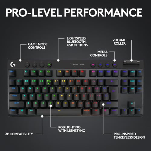 Logitech G Pro X Superlight 2 Lightspeed Wireless Gaming Mouse + G Pro X TKL Lightspeed Wireless Gaming Keyboard (Linear) Bundle - Black - image 5