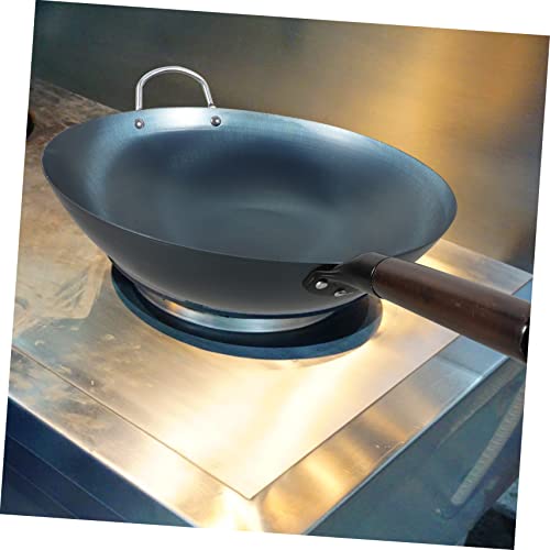 Wok tradicional STOBAZA de hierro con mango de madera miniatura 3