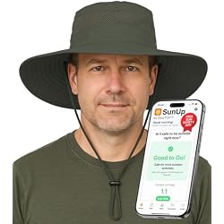 GearTOP Safari Hat for Men Sun Hats for Women UV Protection UPF 50+ Fishing, Gardening, Hiking Hat (22-23 1/2