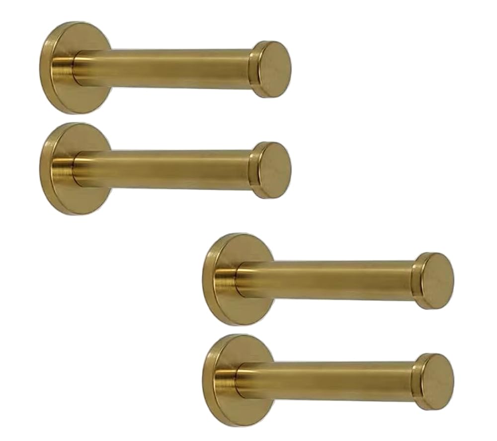 Wall Mount Hook PCS Golden Brushed Stainless Steel inch Bath