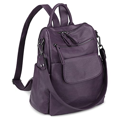 Image of Uromee Backpack Purse for Women Vegan Leather Ladies Fashion Travel Shoulder Bag Convertible