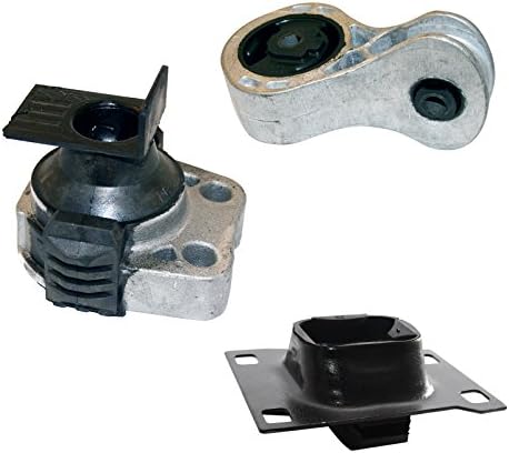 3pcs Set - Motor Mounts Kit Compatible with 08-11 Ford Focus 2.0L Auto Automatic and Manual Trans Transmission AT MT - 2008 2009 2010 2011 Engine Mounts