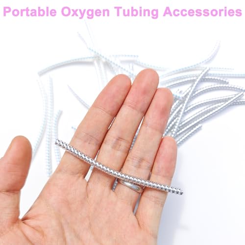 32 PCS Oxygen Tube Support Crimp Straightener for Portable Oxygen Concentrator Oxygen Tank Oxygen Hose Nasal Cannula Oxygen Tubing Accessories