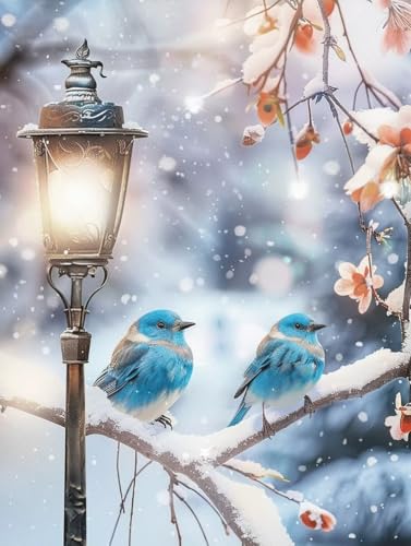 Peinture Diamant Oiseaux 5D pour créer une décoration murale salon faite main