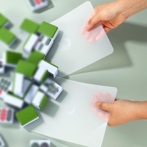 2 piezas mezcladores para fichas de Mahjong PVC durable miniatura 3